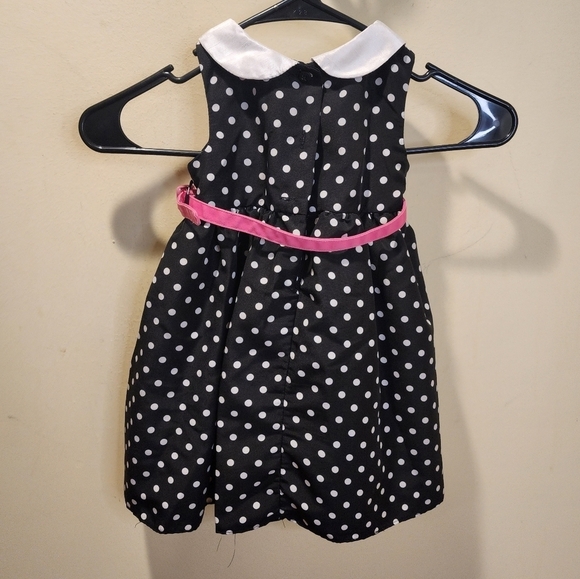 Good Lad Polka Dot Black and white baby's dress size 18M - Picture 10 of 11